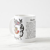 マグ家族の紋章付き外衣を堅くして下さい コーヒーマグカップ (正面左)