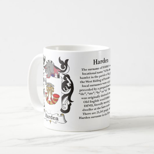 マグ家族の紋章付き外衣を堅くして下さい コーヒーマグカップ (正面左)