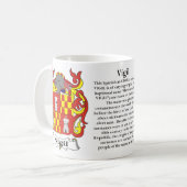 マグ家族の紋章付き外衣 コーヒーマグカップ (正面左)