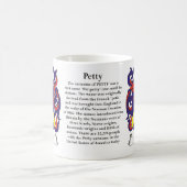 マグ小さい家族の紋章付き外衣 コーヒーマグカップ (中央)