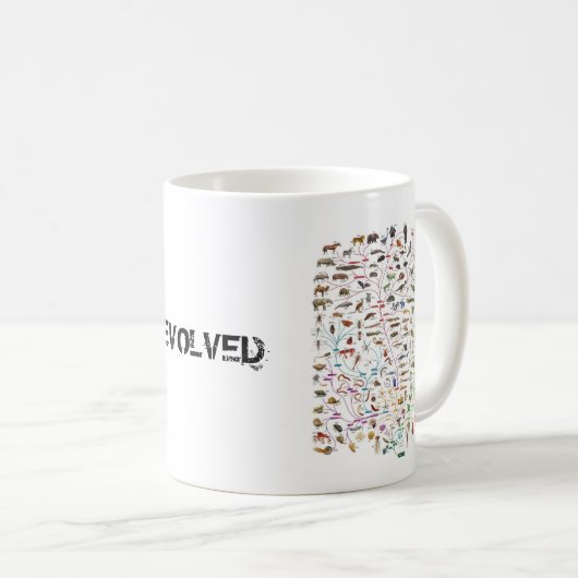 マグ展開させた生命の樹 コーヒーマグカップ (正面右)