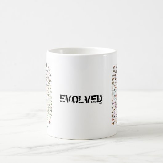 マグ展開させた生命の樹 コーヒーマグカップ (中央)