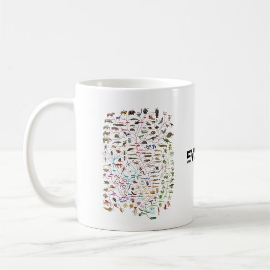 マグ展開させた生命の樹 コーヒーマグカップ (左)