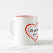 、マグ愛されます ツートーンマグカップ (正面左)