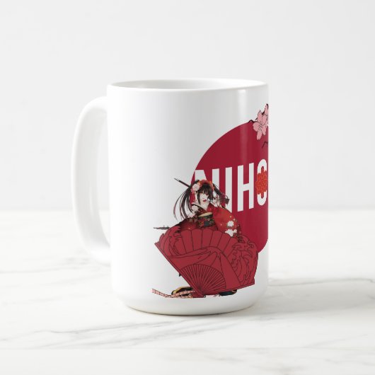 マグ日本のデザイン コーヒーマグカップ (正面左)