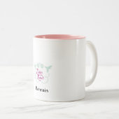 マグ昼食を共にする女性 ツートーンマグカップ (正面右)