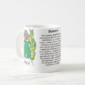 マグ木陰家族の紋章付き外衣 コーヒーマグカップ (正面左)