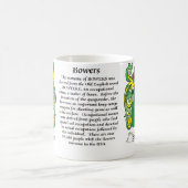 マグ木陰家族の紋章付き外衣 コーヒーマグカップ (中央)