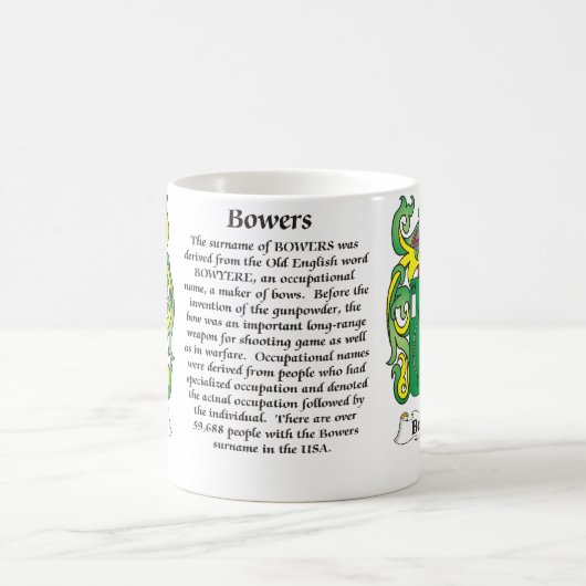 マグ木陰家族の紋章付き外衣 コーヒーマグカップ (中央)