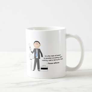 マグ棒人間たちの コーヒーマグカップ