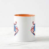 マグ水色カ数々のニ色 マグカップ (中央)