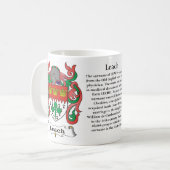 マグ濾過家族の紋章付き外衣 コーヒーマグカップ (正面左)