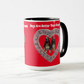 マグ犬はダイヤモンドより良い マグカップ (正面右)