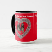 マグ犬はダイヤモンドより良い マグカップ (正面左)