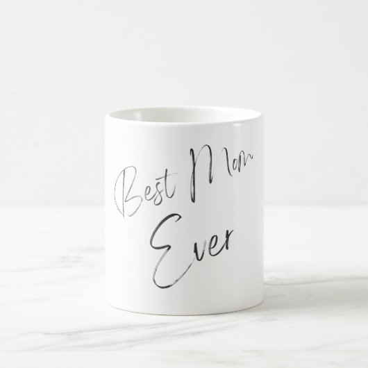 マグ白シンプル書最高のの母なる今まで コーヒーマグカップ (中央)