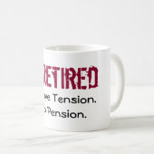 マグ私は退職したです コーヒーマグカップ (正面右)