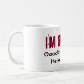 マグ私は退職したです コーヒーマグカップ (左)