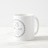 マグ第25記念日の従業員の仕事ありがとう コーヒーマグカップ (正面右)