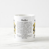 マグ紛砕機家族のドイツの紋章付き外衣 コーヒーマグカップ (中央)