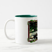 マグ美しいStephanotisのつる植物 ツートーンマグカップ (左)