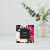 マグ色彩の鮮やかノリアオンブラック スクエア名刺 (スタンド正面)