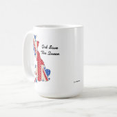 マグ英国国旗救神女王 コーヒーマグカップ (正面左)