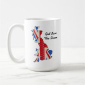 マグ英国国旗救神女王 コーヒーマグカップ (左)
