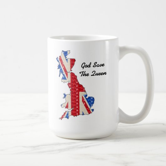 マグ英国国旗救神女王 コーヒーマグカップ (右)