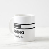マグ荷を積んでバーの賭博の待って下さい、進歩して下さい コーヒーマグカップ (正面左)