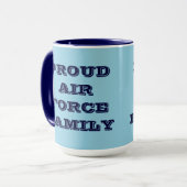 マグ誇りを持った空軍ファミリ マグカップ (正面左)