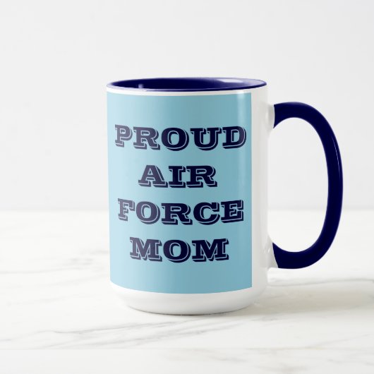 マグ誇りを持った空軍ママ マグカップ (右)