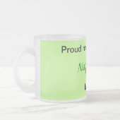 マグ誇りを持った – 家族の一員 フロストグラスマグカップ (左)