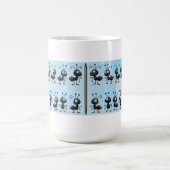 マグ青と白 コーヒーマグカップ (中央)