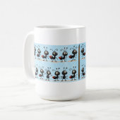 マグ青と白 コーヒーマグカップ (正面左)