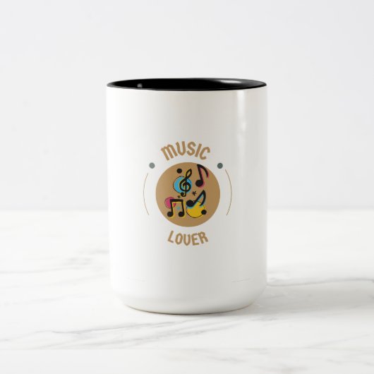 マグ音楽愛好家 ツートーンマグカップ (中央)