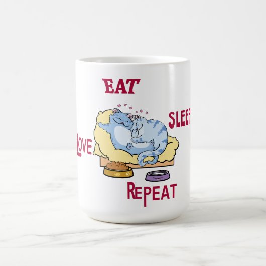 マグ食べ睡眠ラブリピーター コーヒーマグカップ (中央)