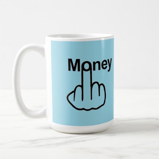マグ鳥お金の反転 コーヒーマグカップ (左)