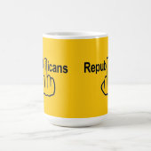 マグ鳥が共和党員を逆転 コーヒーマグカップ (中央)