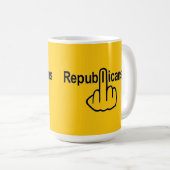 マグ鳥が共和党員を逆転 コーヒーマグカップ (正面右)