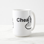 マグ鳥ひっくり返しcheatsフリップ コーヒーマグカップ (正面右)