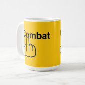 マグ鳥フリッピング戦闘反転 コーヒーマグカップ (正面左)