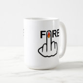 マグ鳥フリップ火フリップ コーヒーマグカップ (正面右)