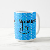 マグ鳥モンサント反転 コーヒーマグカップ (正面右)