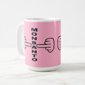 マグ鳥モンサント反転 コーヒーマグカップ (正面左)