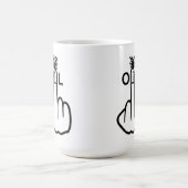 マグ鳥反転油反転 コーヒーマグカップ (中央)