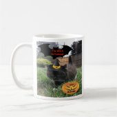 マグ黒猫の魔女来の コーヒーマグカップ (左)