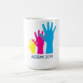 マグ2 - AmSATおよびACGMのロゴ コーヒーマグカップ (中央)