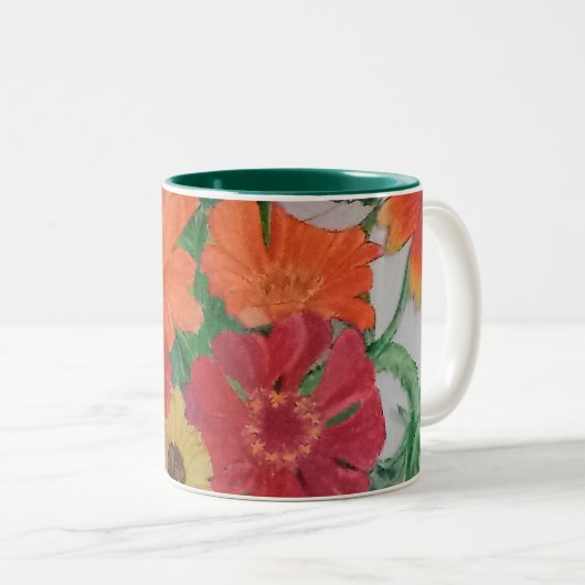 マグ-あなたの朝を明るくする花 ツートーンマグカップ (正面右)