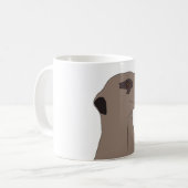 マグ"かわいいMeerkat " コーヒーマグカップ (正面左)