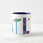 マグ|アトランタ、GA (ATL) ツートーンマグカップ (中央)